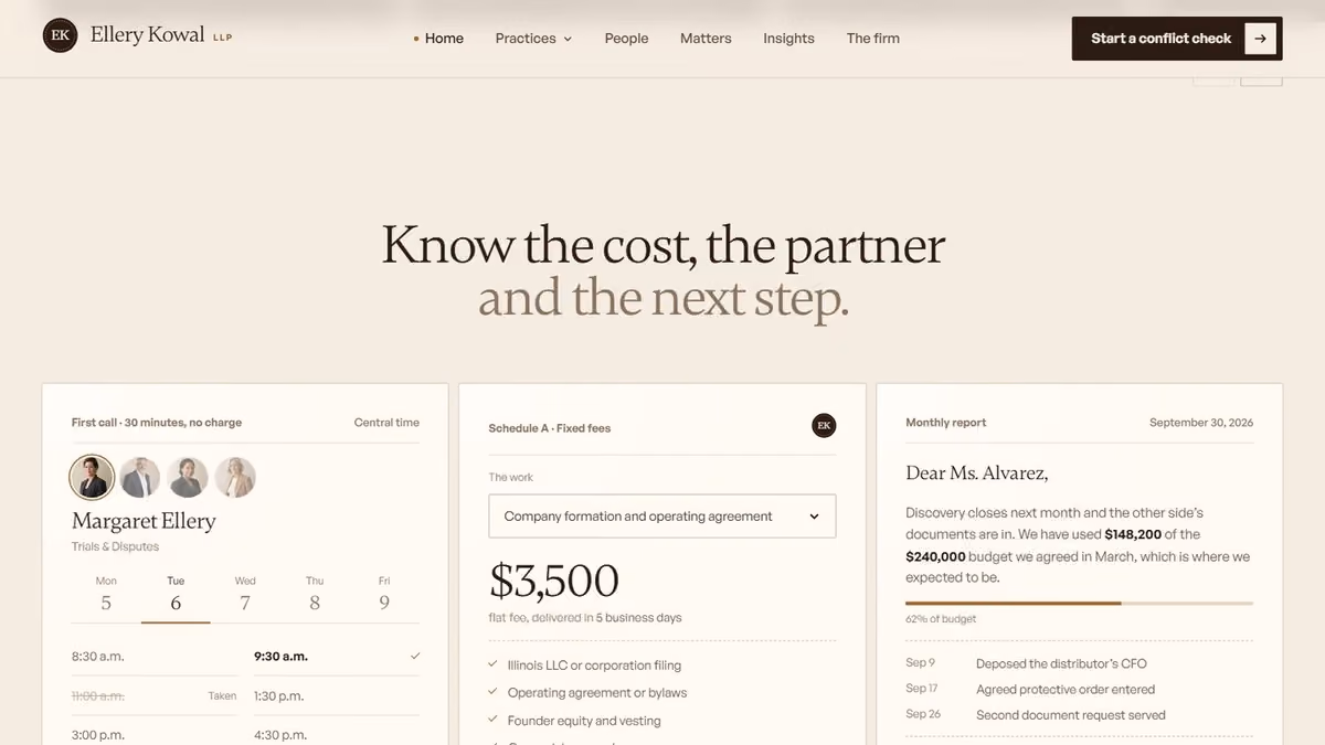 Cost, partner and next step