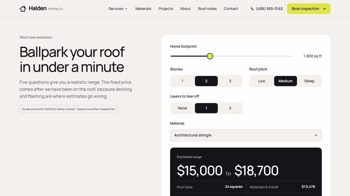 Cost estimator