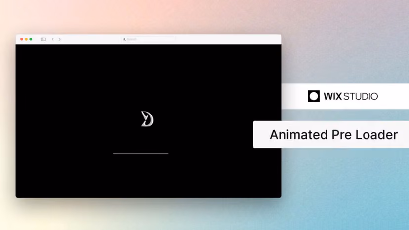 Smooth Wix Studio Preloader Animation