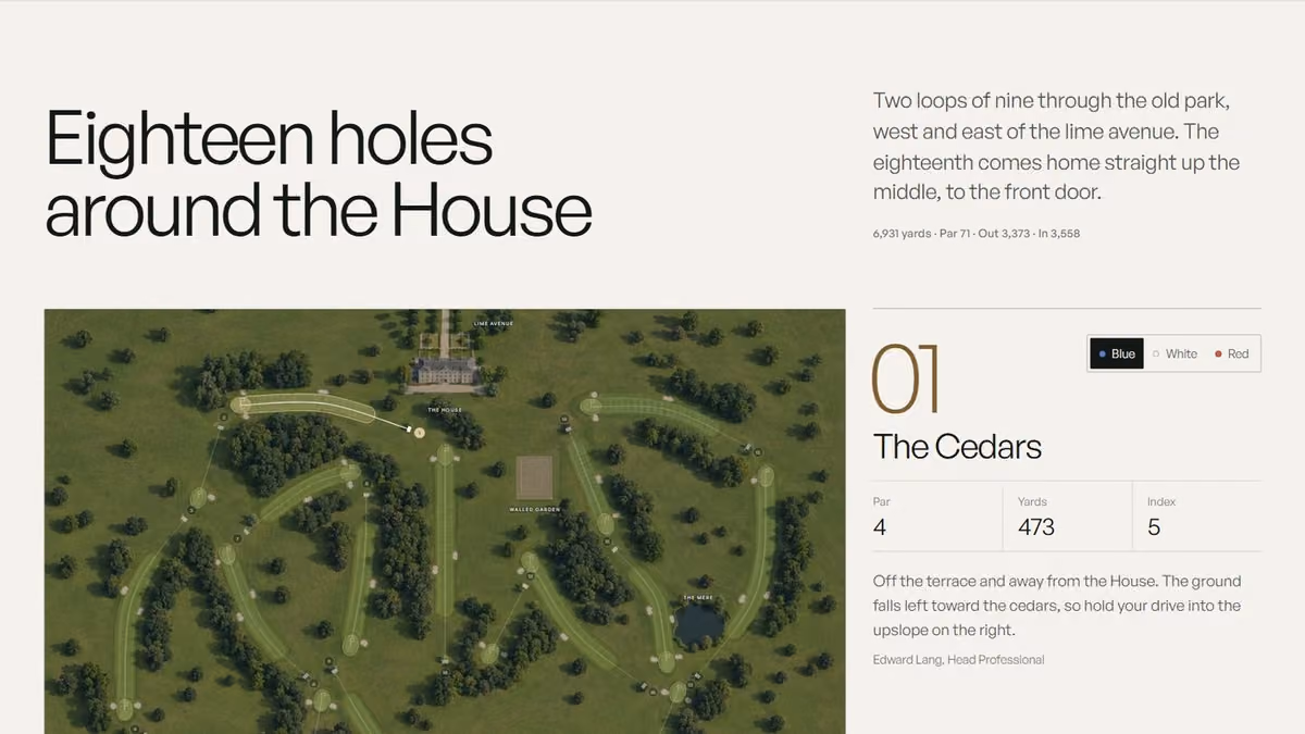 Eighteen holes