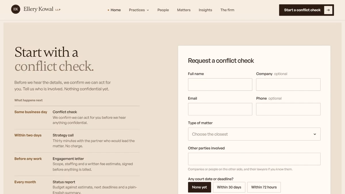 Conflict check