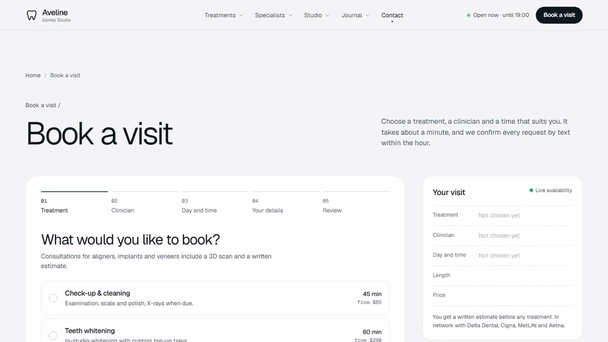 Book a visit