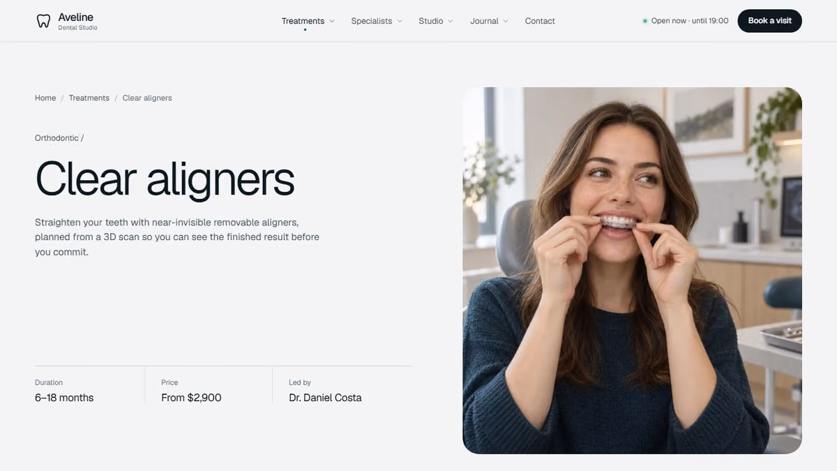Clear aligners